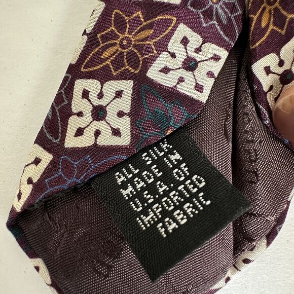 Christian Dior Monsieur Silk Men's Neck Tie Designer Geometric Pattern Classic - Picture 5 of 10